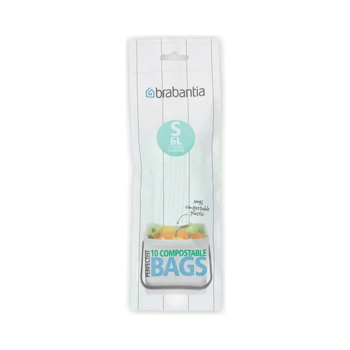 Brabantia PerfectFit vrećice za smeće (biorazgradive) - 6 litara (S) - 10 komada/rola