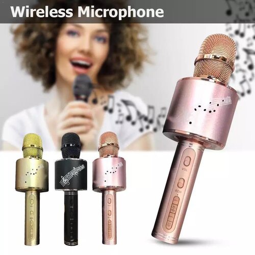  karaoke bluetooth mikrofon YS-66 sa zvučnikom &amp;ndash; roze Slike