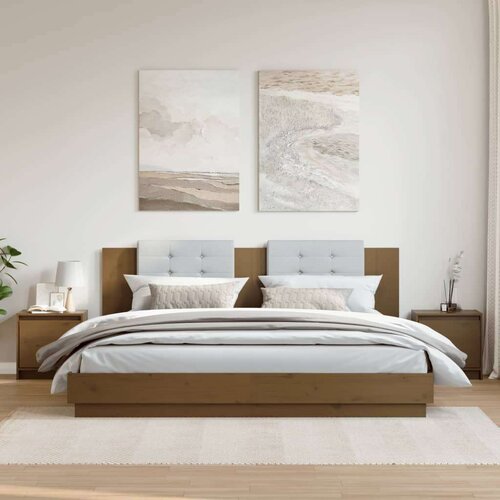 vidaXL noćni ormarići 2 kom boja meda 40x30,5x40 cm masivna borovina Cene