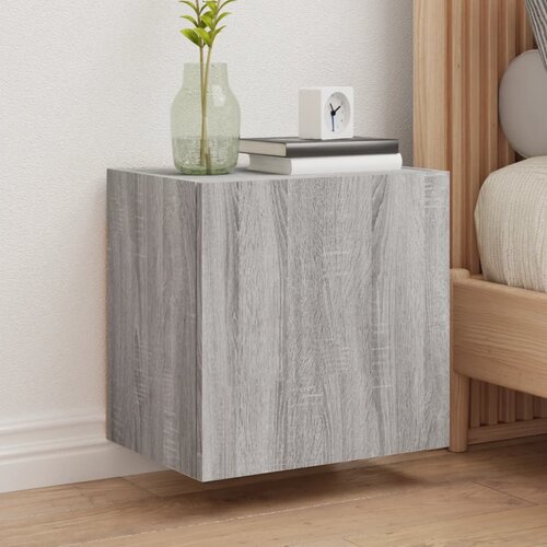  The Living Store Stenske TV omarice 2 kosa siva sonoma 40,5x30x40 cm inž. les - TV Stenska Omarica, (21499202) Slike