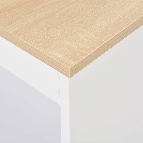  Barski stol s policom bijeli 110 x 50 x 103 cm Slike