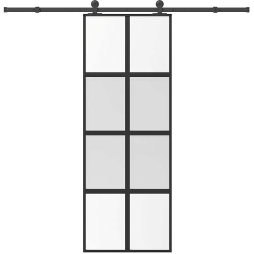  Klizna vrata s priborom 76 x 205 cm kaljeno staklo i aluminij Cijene