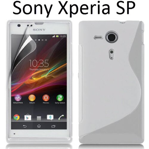  Gumijasti / gel etui S-Line za Sony Xperia SP M35h - beli Cene