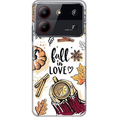  Maska za ZTE Blade A54 Fall in Love Silikonska Print Slike