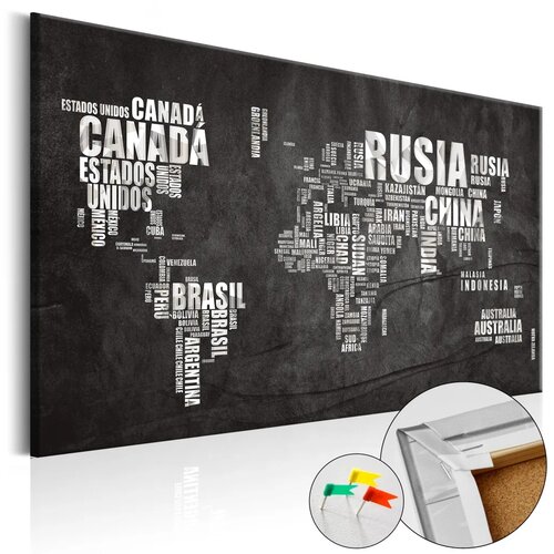  Slika na plutenoj podlozi - Mundo Negro 90x60 Cene