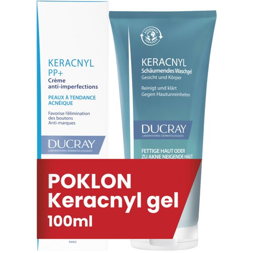 Ducray Keracnyl PP+ krema, 30 ml+ Penušavi gel, 100 ml GRATIS Cene