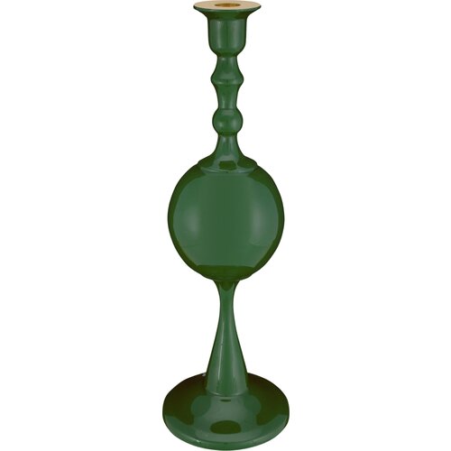 Metal Sphere - svečnik, Dark Green - 37 cm Slike