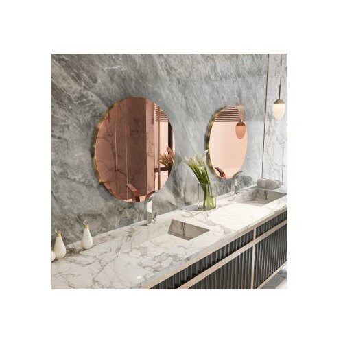 Hanah home Mirror Bronzano-zlatno Slike