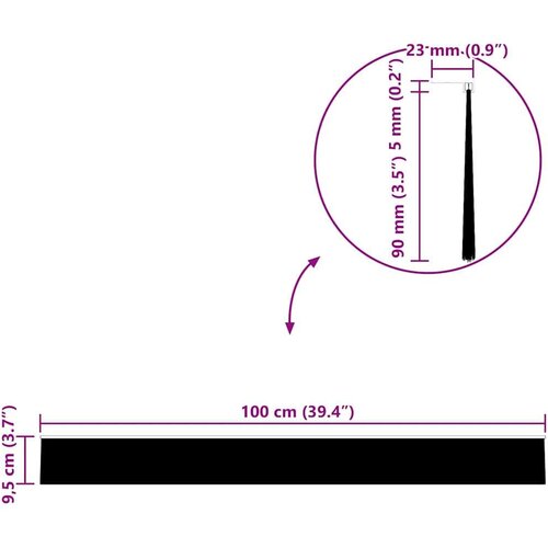 vidaXL Skrbniki za vrata z vijaki 6 pcs Rjava 100 cm Cene