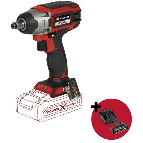 Einhell Power X-Change 18V Set orodij (Akumulatorski udarni vijačnik IMPAXXO 18/230 Li-Solo + Starter set) productname.garantie.plussign BAUHAUS garancija 5 let za naprave na električni ali motorni pogon Slike