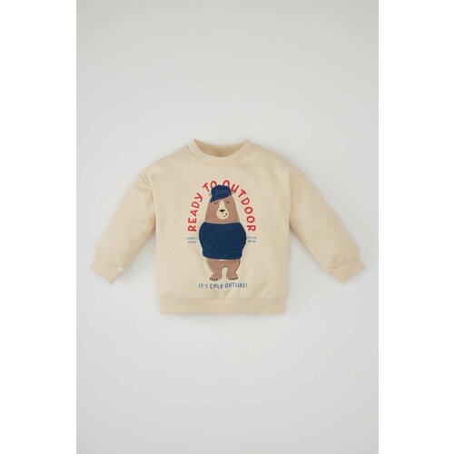 Defacto Baby Boy Crew Neck Animal Patterned Thin Sweatshirt Slike