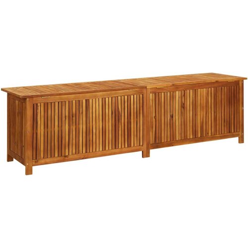 VidaXL Vrtna kutija za pohranu 200 x 50 x 58 cm masivno bagremovo drvo Slike