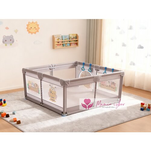 IQ GLOBAL doo Siva+print ogradica za bebe JOY 150*180 cm Cene