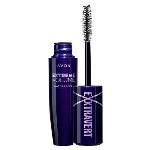 Avon Exxtravert Extreme Volume vodootporna maskara - Blackest Black Slike