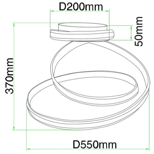  Ondaluce - LED prigu&amp;scaron;iva plafonska svetiljka VUELTA LED/37W/230V prečnik 55 cm bela Slike