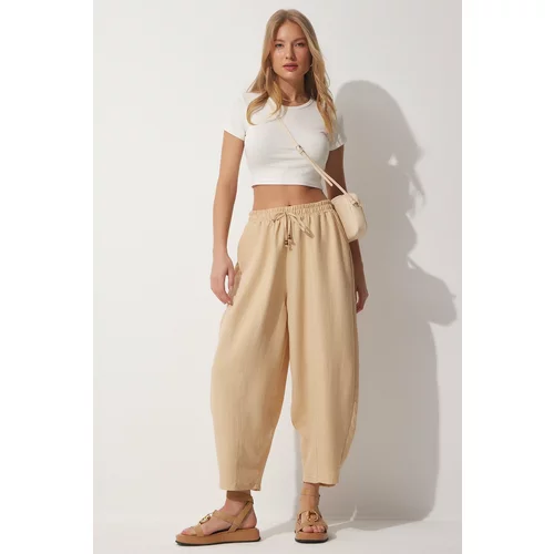 Happiness İstanbul Pants - Beige - Carrot pants