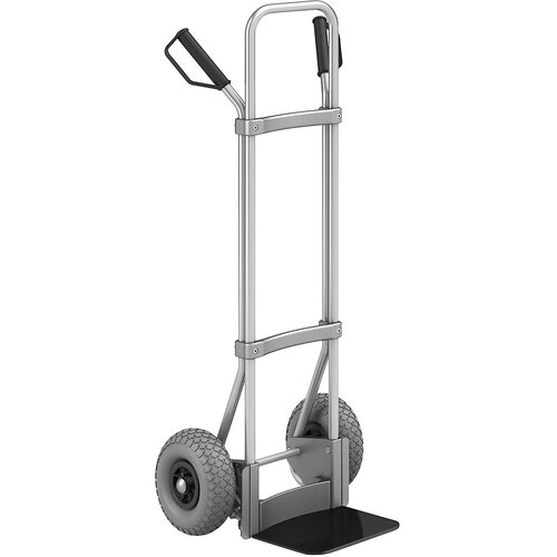 eurokraft pro aluminijast voziček za prevoz vreč, nakladalna površina šxg 280 x 250 mm, črne barve, pu-kolesa Cene