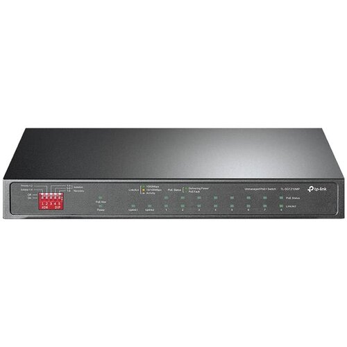  10-Port Gigabit Desktop Switch with 8-Port PoE+PORT: 8&amp;times; Gigabit PoE+ Ports 2x Gigabit Non-PoE Ports Slike