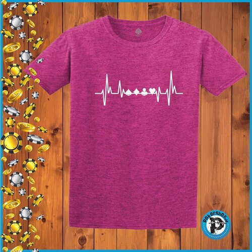  Poker majica "Heart Beat", ljubičasta Cene