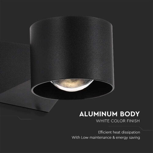  LED spolja&amp;scaron;nje zidno svetlo LED/5W/230V 3000K IP65 crno Slike