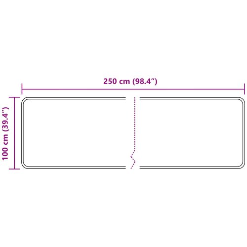  za tepih MARSA Antracit 100 x 250 cm Poliester i PVC Slike