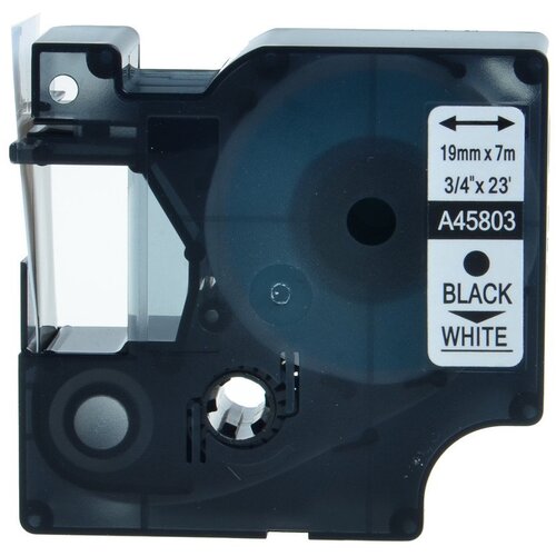Dymo D1 45803 združljiv trak - 19 mm X 7 metrov črno/bel S0720830, (21404939) Cene