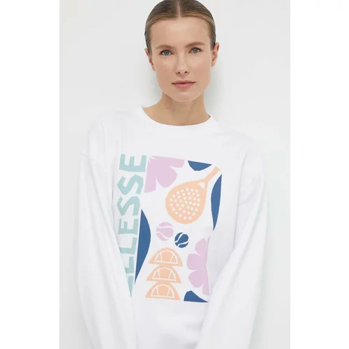 Ellesse Dukserica Rosiello Sweatshirt za žene, boja: bijela, s tiskom, SGV20247