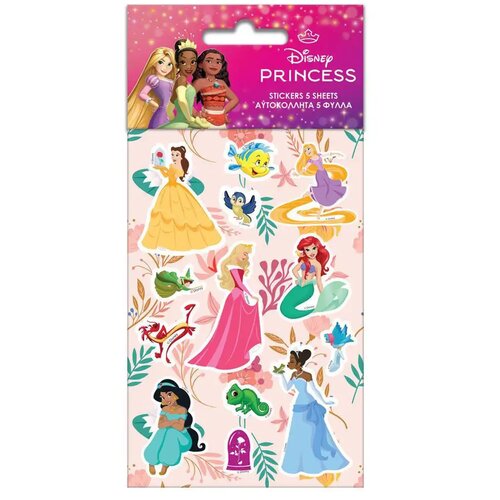 Luna Disney princeze samoljepljivi set naljepnica na arku 8x12 cm, 5 komada Slike