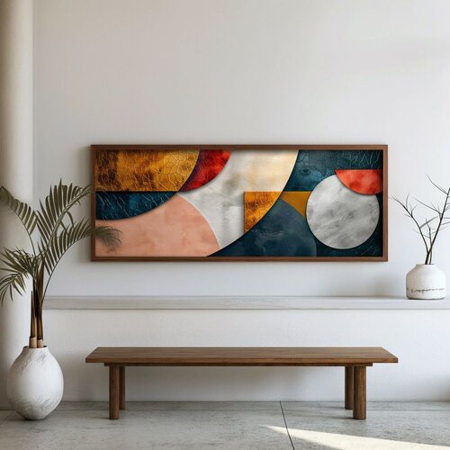 WALLXPERT FAH165-150 Multicolor Decorative Framed MDF Painting Cene