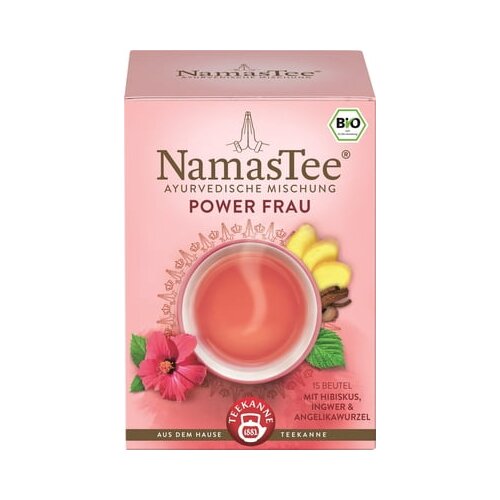 Teekanne Bio NamasTee čaj - Power Woman (15 dvokomornih vrečk) Cene