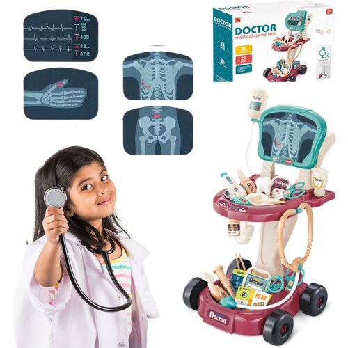  Liječnička kolica set liječnički stol ekg doktor Slike