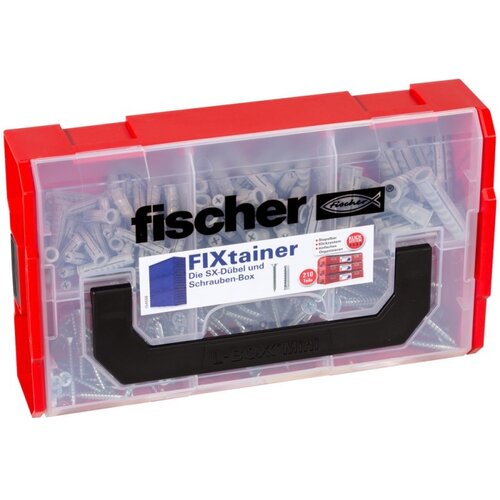 Fischer FIXtainer - SX Plugs &amp;amp; Screws Box (210) Slike