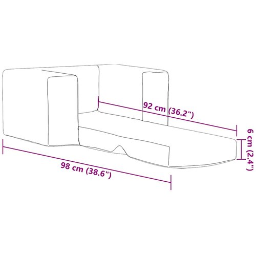  Dječji kauč na razvlačenje svjetlosivi mekani pli&amp;scaron;ani Siva Sofa Slike