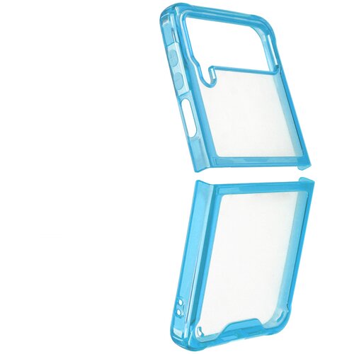  Maska za telefon Clear TPU za Samsung Z Flip 4 plava Slike