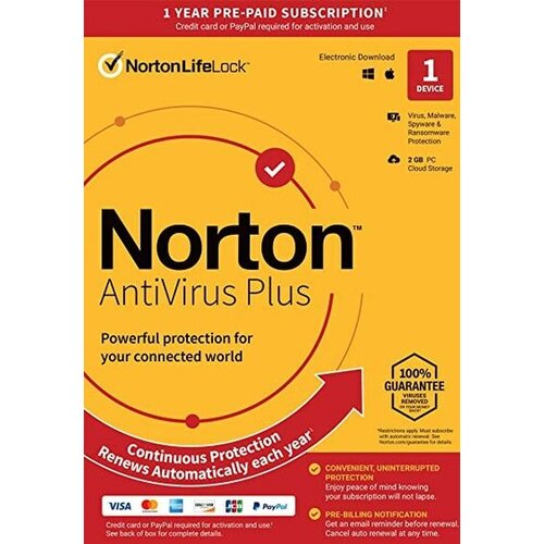 Norton 360 Antivirus Plus 2GB - 1 Device 1 Year - Key EUROPE Cene