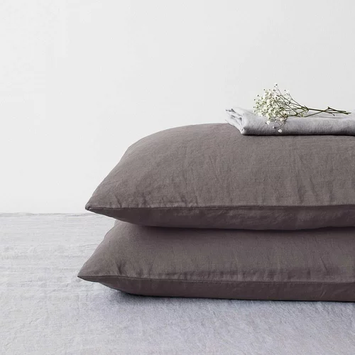 Linen Tales tamnosiva lanena jastučnica, 70 x 90 cm