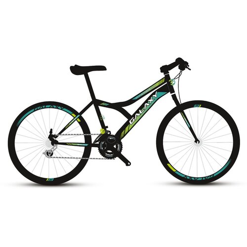 Mega Favorit Bicikl GALAXY CASPER 260 26"/18 crna/tirkiz/zelena Cene