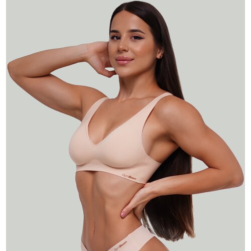 GymBeam Seamless grudnjak Beige Slike