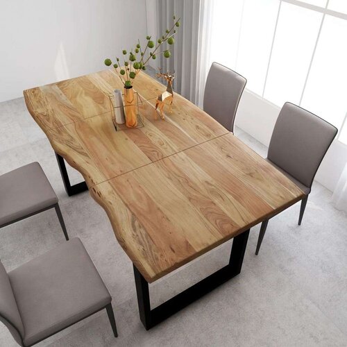  Blagovaonski stol od masivnog drva bagrema 180 x 90 x 76 cm Slike