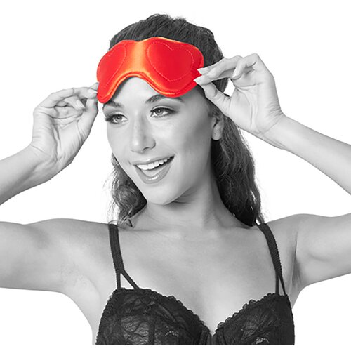 Sex & Mischief Amor Blindfold Red Cene