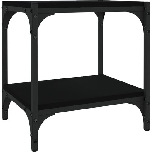 Maison Chic TV omarica - TV enota - Televizijska omarica črna 40x33x41 cm inženirski les in jeklo, (21700561) Slike
