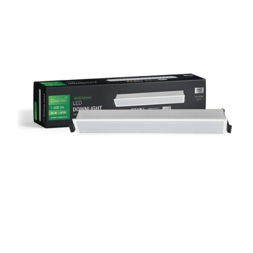 Greentech led spot ugr 20w 3cct pravougli ( DW-S02-20W-3CCT ) Cene
