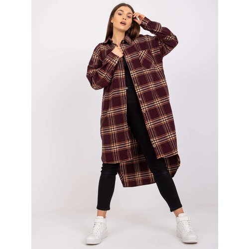 ex moda Shirt-EM-KS-003/06.38X-burgundy Cene