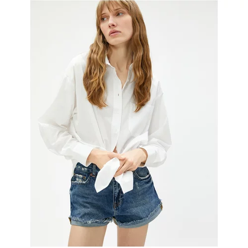 Koton Shirt - White - Oversize