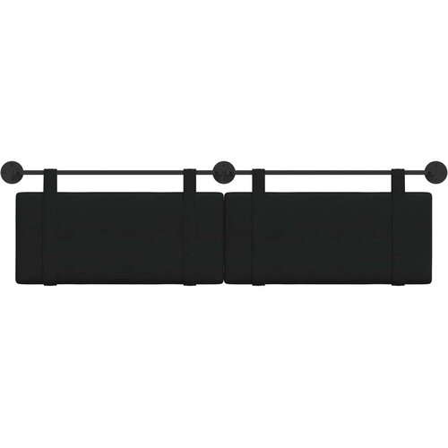  Držeće uzglavlje Zidne Jednobojno Crna 170 x 55 x 5 cm tkanina - Crna 160 cm bez LED svjetla Slike