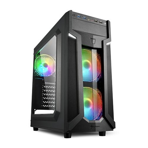  Kući&amp;scaron;te SHARKOON gaming, VG6-W RGB, ATX,... Slike