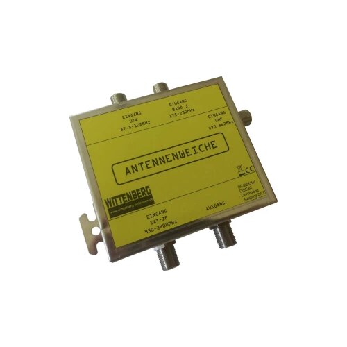 Wittenberg Antennen 4 in 1 antenska skretnica ukw, DAB+, UHF, sat Slike