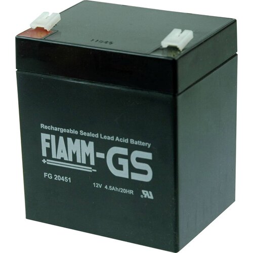 FIAMM PB-12-4\,5-4\,8 FG20451 svinčeni akumulator 12 V 4.5 Ah svinčevo-koprenast (&amp;Scaron; x V x G) 90 x 107 x 70 mm plo&amp;scaron;čati vtič 4\,8 mm brez vzdrževanja\, nizko samopraznjenje, (20438660) Slike