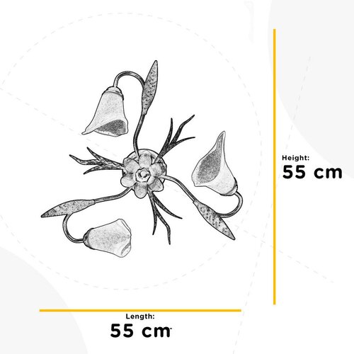 Lesnina XXXL STROPNA SVETILKA 55/55/25 cm Slike