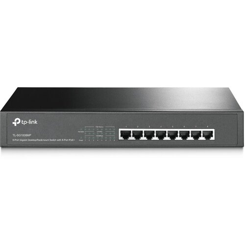 Tp-link Gigabit 8x RJ45 101001000Mbps, 8-Port PoE+, Desktop Rackmount (TL-SG1008MP) svič Cene